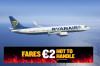 Mimoriadna akcia iba dnes: Ryanair ponúka spiatočné letenky za 4 eurá !!!
